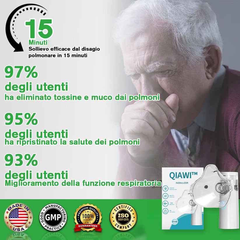 QIAWI™ 👑 Clear Lung Nebulizer - For clear lungs and free breathing 🌿💨